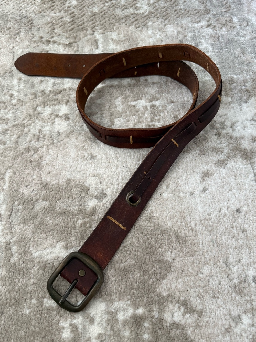 Dan Post Brown Leather Belt
